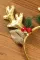 黄色圣诞闪光鹿角耳朵装饰头带