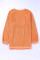 橙色 JOLENE 时尚休闲字母罗纹宽松套头衫