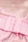 粉色透明蕾丝 3 件吊袜带内衣套装