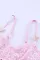 粉色蝴蝶镂空蕾丝文胸和内裤套装