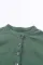 绿色纹理纽扣泡泡袖衬衫
