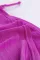 时尚印花拼接玫紫色保守泳装两件套