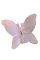 粉色纯色可爱蝴蝶发夹