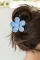 天蓝色花朵发夹
