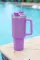 紫色豹纹 304 不锈钢双层保温杯