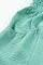 绿色平行绉缝高腰无袖 V 领连身裤