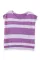 紫色条纹针织舒适毛衣背心