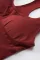 红色镂空工字背无缝瑜伽连身裤
