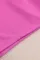 玫粉色罗纹针织无袖九分上衣和松紧腰短裤套装