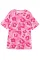 粉色豹纹半袖大廓形 T 恤