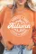 橙色字母南瓜图案印花大廓形宽松运动衫