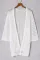 白色休闲镂空针织和服轻薄开衫
