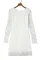 白色蕾丝镂空长袖紧身连衣裙