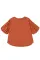 橙色联名泡泡袖圆领衬衫