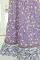 紫色花卉印花优雅飘逸半身高腰长裙