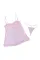 粉色蕾丝网布对比露背娃娃装套装