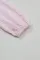 粉色拼布褶皱泡泡袖衬衫连衣裙