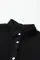 黑色格子拼布胸袋超大衬衫夹克