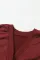 红色露缝扭纹露背大廓形运动衫