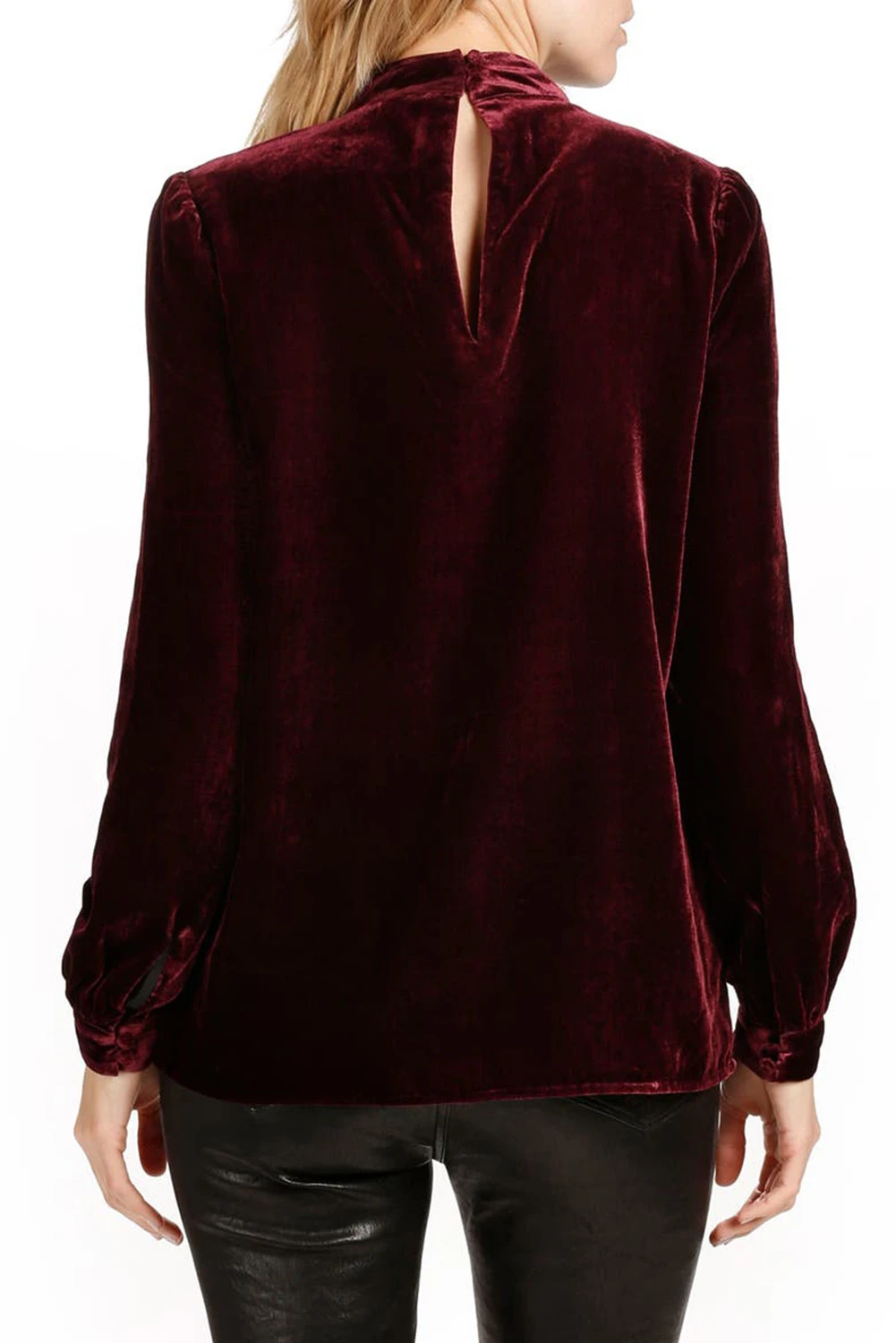 红色时尚镂空天鹅绒衬衫 LC25124203