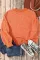 橙色落肩圆领套头运动衫