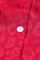 红色 2 件缎面豹纹长袖上衣和短裤休闲套装