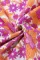 玫瑰粉波西米亚花卉泡泡袖 V 领荷叶边连衣裙