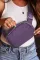 紫色防水拉链斜挎胸包20*5*14cm