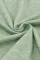 绿色抽褶 3/4 袖休闲宽松上衣