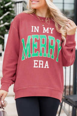 草莓粉色 IN MY MERRY ERA 宽松版型运动衫
