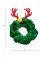 深绿色圣诞麋鹿角小铃铛发圈