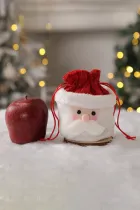 白色圣诞老人卡通圣诞糖果礼品袋