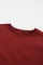 红色罗纹凸纹大廓形运动衫