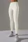白色纯色高腰提臀运动打底裤