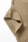 浅法式米色高领短蝙蝠翼袖纹理针织毛衣