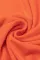 橙色罗纹针织分层荷叶袖连体衣