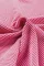 草莓粉色条纹印花手链袖 V 领上衣