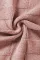 灰粉色格子纹理针织短袖毛衣