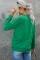 绿色 St Patricks LUCKY 雪尼尔刺绣图案套头衫