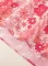 粉色波西米亚花卉 V 领和服式衬衫