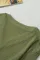 丛林绿纹理针织 V 领纽扣袖口长袖上衣