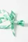 绿色花朵印花结带方领连身衣