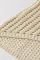 米色挑窿细节纯色针织毛衣马甲