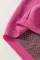 粉色豹纹荷叶袖圆领针织毛衣