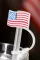 白色美国国旗印花PVC软塑料吸管盖