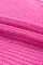 粉色纯色宽松针织短蝙蝠袖毛衣