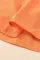 杏色拼色荷叶边盖袖叠层连衣裙