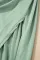 草绿色 V 领隐藏口袋开叉超长 T 恤连衣裙