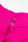 亮粉色褶裥高领褶边修饰无袖上衣