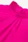 亮粉色褶裥高领褶边修饰无袖上衣